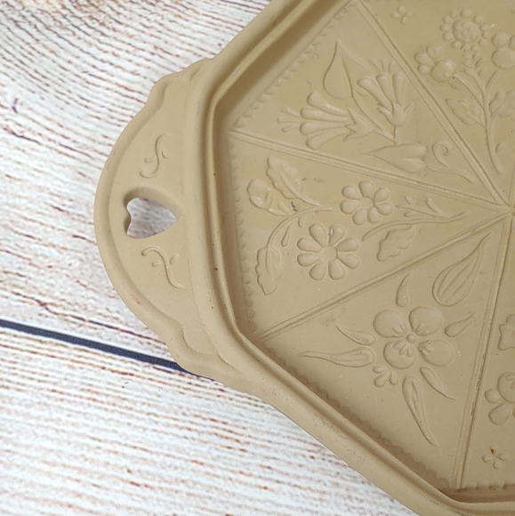 Vintage Brown Bag Cookie Art Mold Floral 8" - Picture 4 of 7